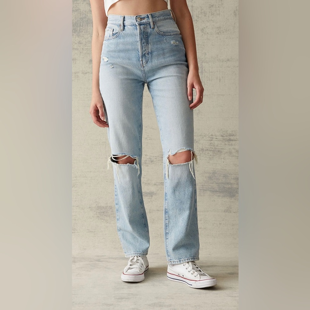 PACSUN Distressed Dad Jeans